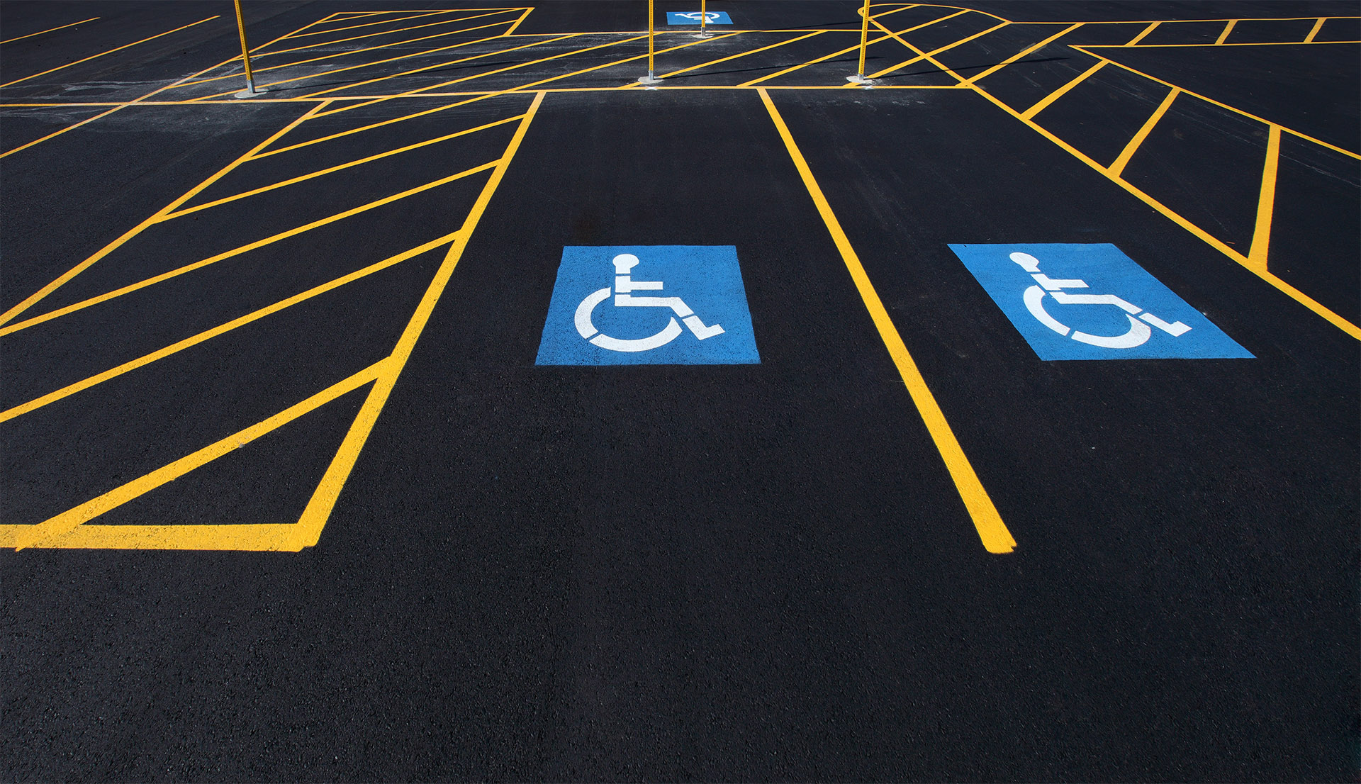 disabled parking line marking